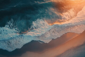 Wall Mural - Beach from above