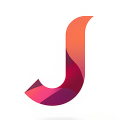 Fototapete - modern logo embodies the shape of the capital letter J
