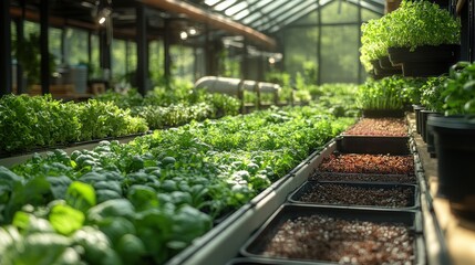 Canvas Print - Greenhouses & Fresh Produce