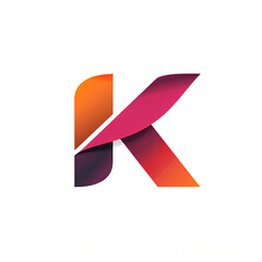 Fototapete - modern logo embodies the shape of the capital letter K