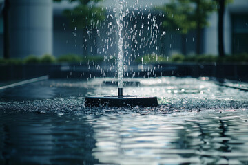 Wall Mural - Fantastically beautiful fountain against the backdrop of national park