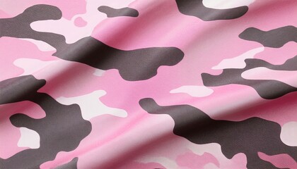 Pastel pink camouflage fabric texture