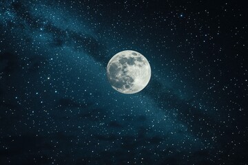 Wall Mural - full moon at night