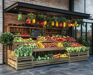 A little vegetable shop