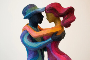 Wall Mural - couple dancing romance love tango sensual  salsa