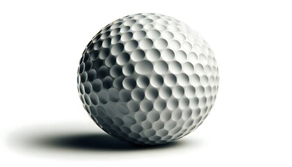 Fototapete - golf ball isolated on white background