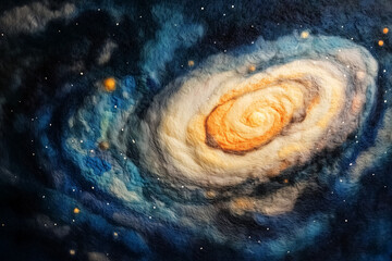 Wall Mural - spiral galaxy background deep space universe 