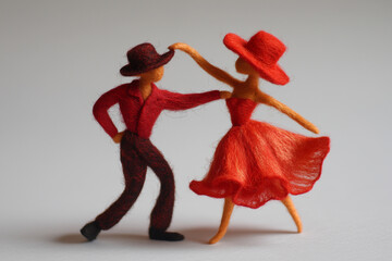 Wall Mural - couple dancing tango romance fun 