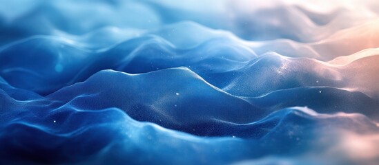 Canvas Print - Abstract Blue Waves