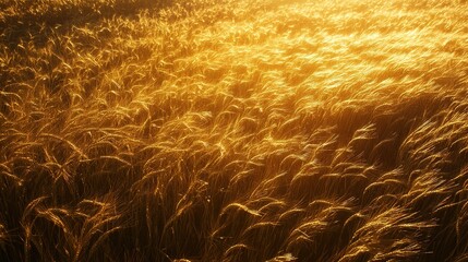 Wall Mural - Golden Wheat Field at Sunset