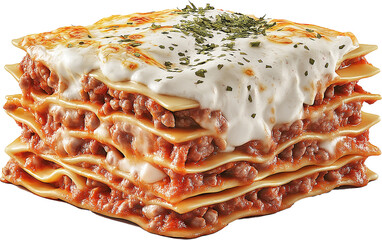 Wall Mural - Lasagna Food illustration - Pasta dish isolated Design
