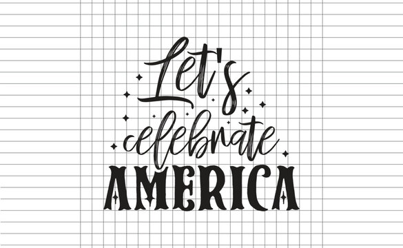 American Typography Trendy Creative Printable Design