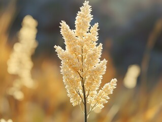 Sticker - Golden Grass in the Sunlight - Nature Photography