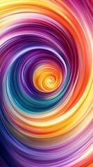 Sticker - Colorful swirls creating abstract background texture design