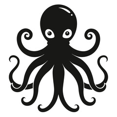 Sticker - Solid color Octopus animal vector design