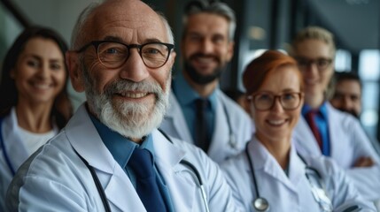 Sticker - A group of doctors are smiling for a photo