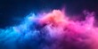 © horizon - Colorful powder explosion featuring vibrant rainbow hues and cosmic dust, depicting an abstract background of dynamic particles in motion, creating a dreamy atmosphere and surreal texture.