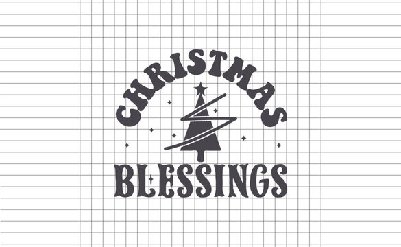 Christmas Typography Trendy Creative Printable Design