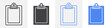 © Muhtemel - clipboard icon vector set use for web