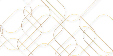 Poster - abstract beautiful perfect random golden lines background. abstract golden lines with white backgrou