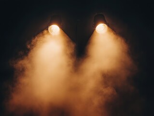 Wall Mural - Stage Lights in Smoke