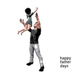 © Iron mystogan  - Happy fathers day vector ilustration design
