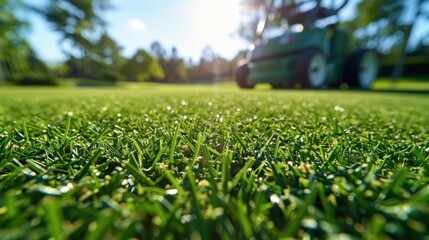 Sticker - Close Up Of Freshly Cut Grass