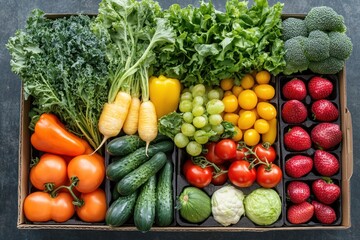 Wall Mural - Fresh Produce Box