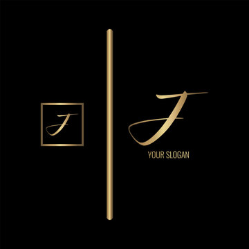 Luxury stylish J letter vector logo design
