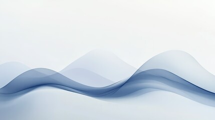 Poster - Subtle abstract shapes over a white background, adding depth to the minimal scene.