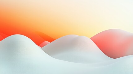 Poster - Subtle abstract shapes over a white background, adding depth to the minimal scene.