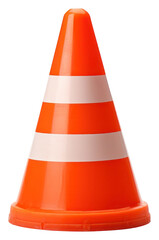 Wall Mural - PNG Traffic cone red white background protection.