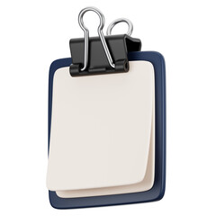 Fototapete - 3d rendering office icon concept. 3d render clipboard