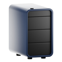 Fototapete - 3d rendering office icon concept. 3d render pc