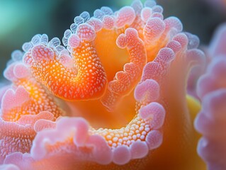 Canvas Print - Close-up of a Vibrant Coral Reef