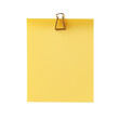 © Foxgrafy - Blank yellow sticky note with clip for notes and reminders