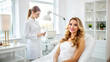 © Olga - Smiling woman relaxing in beauty clinic