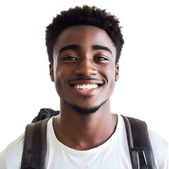 Smiling Young Man Portrait: Positive and Confident