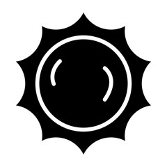 Poster - Sun Glyph Icon Design