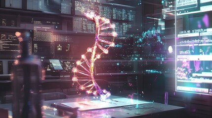 Poster - Holographic DNA Strand Projection in a Modern Laboratory