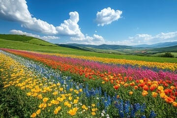 Sticker - Vibrant Flower Field