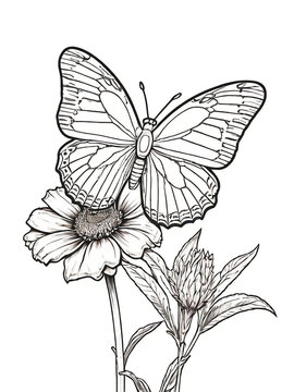 Flower coloring page