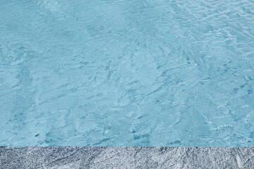 abstract blue color water wave in swimming pool pure natural swirl pattern texture