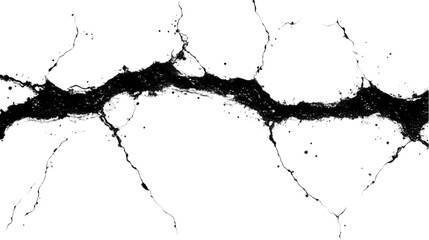 Wall Mural - Water Splash Flows Across Transparent Background with Dynamic Movement