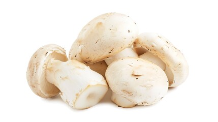 Canvas Print - Champignon mushrooms isolated on white background 