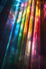 Sticker - Rainbow light streaks