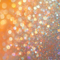 Wall Mural - Sparkling orange glitter