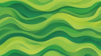 Poster - Modern Abstract Seamless Green Flowing Background