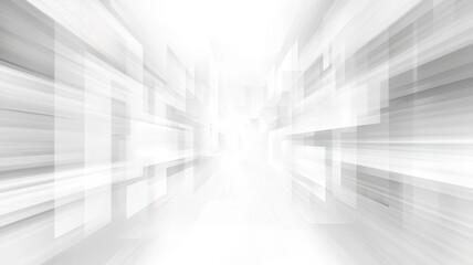 Poster - Abstract White and Gray Technological Background Design