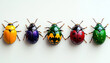 © Narongsak - Explore a stunning array of colorful beetles showcasing brilliant hues and unique patterns. This visually captivating collection highlights nature?s artistry and diversity in the insect world.